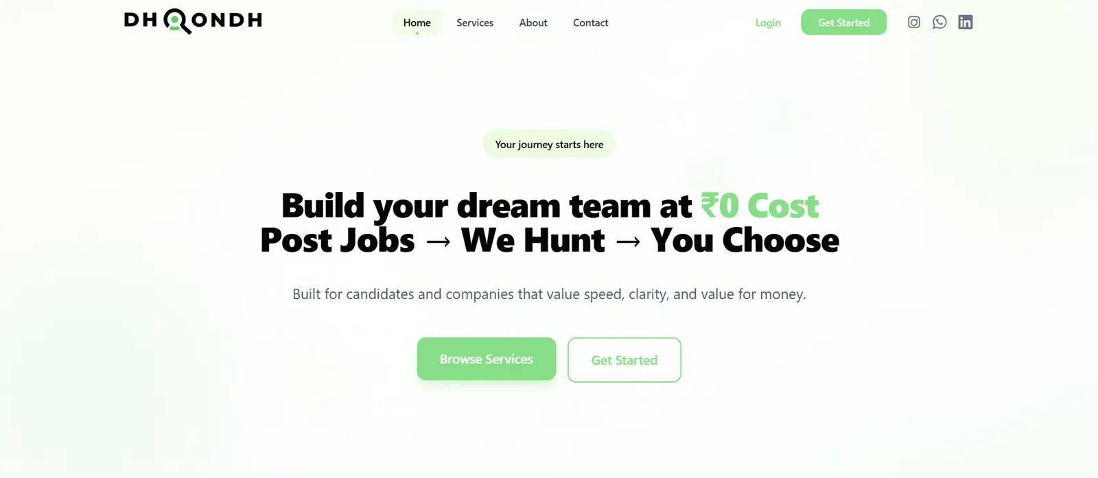 Dhoondh digital platform